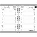 House of Doolittle Quarter-hourly Appointment Daily Planner - Daily - 12 Month - January 2026 to December 2026 - 7:00 AM to 7:45 PM - Quarter-hourly - 1 Week Single Page Layout - 5" x 8" Sheet Size - Leather - Black Cover - 1 Each
