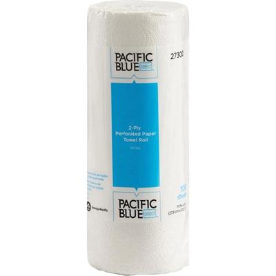 Pacific Blue Select Paper Towel Roll by GP Pro - 2 Ply - 11" Width x 8.80" Length - 100 Sheets/Roll - 4.80" Roll Diameter - 1 5/8" Core - White - Paper - 1 Roll