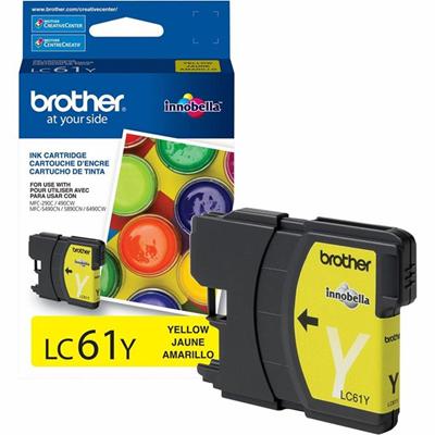 Brother Innobella LC61Y Original Inkjet Ink Cartridge - Yellow - 1 Each - 325 Pages
