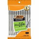BIC Round Stic Ballpoint Pens - Medium Pen Point - Black Ink - 10 / Pack