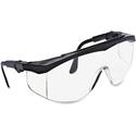 MCR Safety Tomahawk Adjustable Safety Glasses - Ultraviolet Protection - Clear - Black Frame - Adjustable - 12 / Box