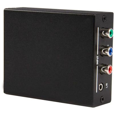 StarTech.com Component to HDMI Video Converter with Audio - Functions: Signal Conversion - 1920 x 1080 - Full HD - Audio Line In - 1 Each - Black - TAA Compliant