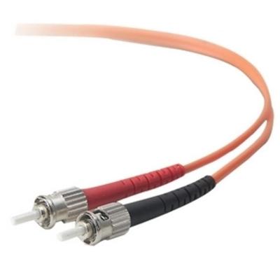 Belkin Fiber Optic Duplex Patch Cable - 49.21 ft Fiber Optic Network Cable - First End: 2 x ST - Male - Second End: 2 x ST - Male - Patch Cable - 62.5/125 &micro;m - Orange - 1 Each