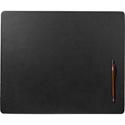 Dacasso Conference Pad - Rectangular - 17" Width x 14" Depth - Felt Backing - Leather - Black