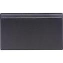 Dacasso Top Rail Desk Pad - Rectangular - 34" Width x 20" Depth - Felt Black Backing - Leather - Black