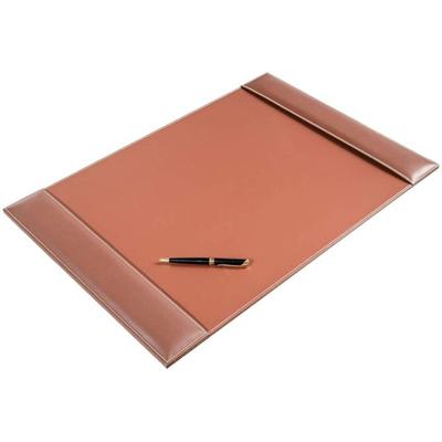 Dacasso Rustic Leather Side-Rail Desk Pad - Rectangular - 25.5" Width x 17.25000" Depth - Felt Backing - Leather