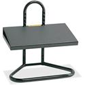 Safco Adjustable Footrest - 8&deg; Tilt - Black - 1 Each