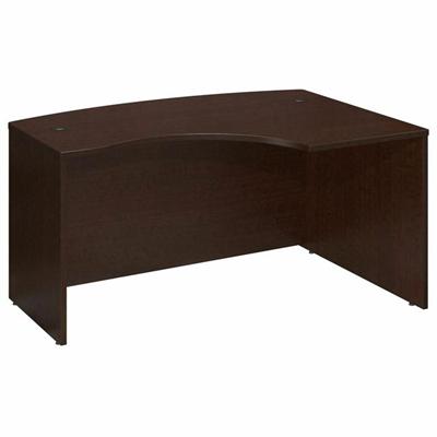 Bush Business Furniture Series C 60W x 43D RH L-Bow Desk Shell in Mocha Cherry - 29.8" Height x 58.9" Width x 42.9" Depth - Material: Melamine - Finish: Mocha Cherry - Scratch Resistant, Stain Resistant, Grommet - 1 Each