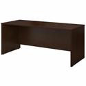 Bush Business Furniture Series C 72W x 30D Desk Shell in Mocha Cherry - 29.8" Height x 71" Width x 29.4" Depth x 1" Thickness - Material: Melamine - Finish: Mocha Cherry - Scratch Resistant, Stain Resistant, Grommet - 1 Each