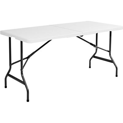 Iceberg IndestrucTable TOO Bi-Fold Folding Table - Rectangle Top - 4 Legs - 250 lb Capacity - 60" Table Top Width x 30" Table Top Depth x 2" Table Top Thickness - 29" Height - Indoor, Outdoor, Business Environment, Educational Environment, Hospital -