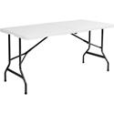 Iceberg IndestrucTable TOO Bi-Fold Folding Table - Rectangle Top - 4 Legs - 250 lb Capacity - 60" Table Top Width x 30" Table Top Depth x 2" Table Top Thickness - 29" Height - Indoor, Outdoor, Business Environment, Educational Environment, Hospital -