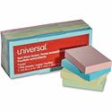 Universal Note Pad - 100 x Assorted Pastel - 1 1/2" Flag/Note Width x 2" Flag/Note Length - Rectangle - 100 Sheets per Pad - Assorted Pastel - Self-stick, Residue-free - 12 / Pack