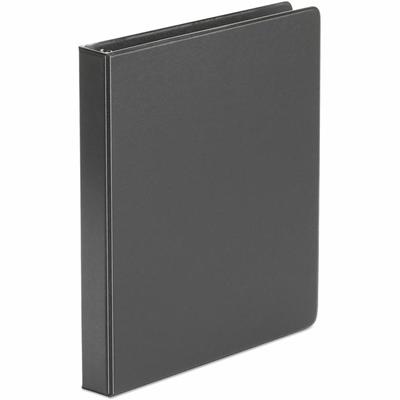 Universal Economy Non-View Round Ring Binder, 3 Rings, 1" Capacity, 11 x 8.5, Black - 1" Binder Capacity - 175 Sheet Capacity - 3 Ring(s) - Fastener(s): Ring - Pocket(s): 2, Inside Front & Back - Polypropylene - Black - Non-stick - 1 Each