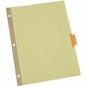 Universal Index Divider - 24 x Divider(s) - 8 Blank Side Tab(s) - 8.5" Divider Width x 11" Divider Length - Letter - 3 Hole Punched - Buff Paper Divider - Assorted Plastic Tab(s) - 0% - Customizable, Double-sided, Gold Reinforced Binding Edge - 24 Se