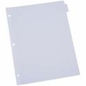 Universal Self-Tab Index Dividers, 8-Tab, 11 x 8.5, White, 24 Sets - 24 x Divider(s) - 8 Blank Side Tab(s) - 8.5" Divider Width x 11" Divider Length - Letter - 3 Hole Punched - White Ledger Stock Divider - White Ledger Stock Tab(s) - 30% Recycled - C