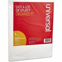 Universal Deluxe Write-On/Erasable Tab Index, 5-Tab, 11 x 8.5, White, White Tabs, 1 Set - 5 Side Tab(s) - 3 Hole Punched - White Paper Divider - White Paper Tab(s) - Customizable, Double-sided, Reinforced Edges, Laminated Tab - 1 Set