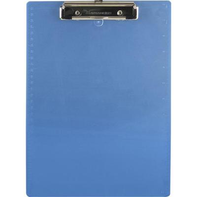 Saunders Recycled Plastic Clipboards with Spring Clip - 0.50" Clip Capacity - 8 1/2" x 11" Sheet Size - Plastic - Ice Blue - 1 Each