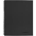 Cambridge Limited Business Notebooks - 80 Sheets - Wire Bound - Legal Ruled Front Ruling - 0.28" Ruled - 20 lb Basis Weight - 8 1/4" x 11" Sheet Size - Black Binding - Black Linen Cover - Perforated, Durable, Easy Tear, Flexible Cover, Subject, Bond 