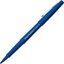 Paper Mate Flair Point Guard Felt Tip Marker Pens - Medium Pen Point - Blue Ink - Water Based - Blue Barrel - 1 Dozen