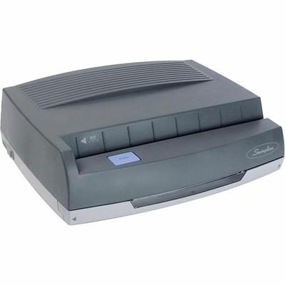 Swingline 350MD Medium-Duty Electric Punch - 3 Punch Head(s) - 50 Sheet of 20lb Paper - 9/32" Punch Size - 13" Width x 10.6" Depth x 4" Height - Dark Gray