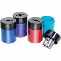 Staedtler Cylinder Metal Blade Pencil Sharpener - 1 Hole(s) - 2.2" Height x 1.5" Width - Metal - Assorted - 10 / Box
