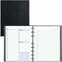 Blueline NotePro And Graphics Notebook, 7 7/16" x 9 1/2" , Black - Undated - Wire Bound - Black Cover