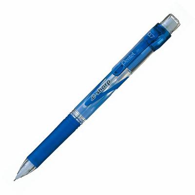 Pentel E-Sharp Mechanical Pencils - 0.7 mm Lead - #2 - Refillable - Blue Barrel - 1 Dozen