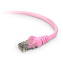 Belkin RJ45 Category 6 Snagless Patch Cable - 4 ft Category 6 Network Cable - First End: 1 x RJ-45 - Male - Second End: 1 x RJ-45 - Male - Patch Cable - Pink - 1 Each