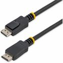 StarTech.com 15 ft Long DisplayPort 1.2 Cable with Latches M/M - DisplayPort 4k - 15 ft DisplayPort Video Cable for Audio/Video Device, Monitor, Projector, Workstation, Notebook, Graphics Card - First End: 1 x 20-pin DisplayPort 1.2 Digital Audio/Vid