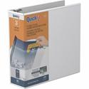 QuickFit View Binder, 3-Ring Binder, Angle D Ring, 3 Inch, White - 3" Binder Capacity - Letter - 8 1/2" x 11" Sheet Size - 625 Sheet Capacity - 3 x 3" Ring(s) - Fastener(s): D-Ring - Polypropylene - White - Recycled - Clear Overlay - 1 Each