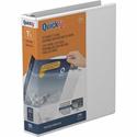 QuickFit Clear-View Binder, 3-Ring Binder, Round Ring, 1.5 Inch, White - 1 1/2" Binder Capacity - Letter - 8 1/2" x 11" Sheet Size - 275 Sheet Capacity - 3 x 1.50" Ring(s) - Fastener(s): Round Ring - Pocket(s): Internal - Polypropylene - White - Recy