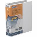 QuickFit Clear-View Binder, 3-Ring Binder, Round Ring, 2 Inch, White - 2" Binder Capacity - Letter - 8 1/2" x 11" Sheet Size - 400 Sheet Capacity - 3 x 2" Ring(s) - Fastener(s): Round Ring - Pocket(s): Internal - Polypropylene - White - Recycled - Ea