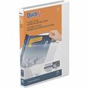 QuickFit View Binder, 3-Ring Binder, Angle D Ring, 5/8 Inch, White - 5/8" Binder Capacity - Letter - 8 1/2" x 11" Sheet Size - 150 Sheet Capacity - 3 x 0.63" Ring(s) - Fastener(s): D-Ring - Pocket(s): Internal - Polypropylene - White - Recycled - Cle