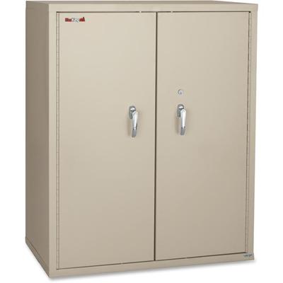 FireKing Storage Cabinet - 36" Width x 19.3" Depth x 44" Height - 2 x Shelf(ves) - Fire Resistant - Platinum