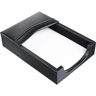 Dacasso 4x6 Memory Holder - 1.4" Height x 4.8" Width x 6.8" Length - Leather - Black - 1 Each