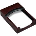 Dacasso Memo Holder - 33" Height x 24.5" Width x 44.5" Length - Leather - Burgundy - 1 Each