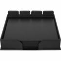 Dacasso Leather Conference Room Set - Leather, Velveteen - Black - 1 Each