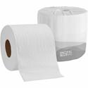 Pacific Blue Basic Standard Roll Embossed Toilet Paper - 2 Ply - 4.05" Width x 4" Length - 550 Sheets/Roll - White - 80 / Carton
