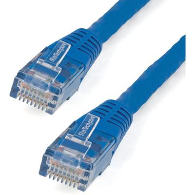 StarTech.com 100ft Blue Cat6 UTP Patch Cable ETL Verified - 100 ft Category 6 Network Cable for Network Device - First End: 1 x RJ-45 Network - Male - Second End: 1 x RJ-45 Network - Male - 10 Gbit/s - Patch Cable - Gold Plated Connector - CMG - 24 A