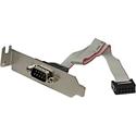 StarTech.com 9-pin Serial to 10-pin Header Slot Plate with Low Profile Bracket - 9" Serial Data Transfer Cable - First End: 1 x 9-pin DB-9 Serial - Male - Second End: 1 x 10-pin IDC - Female - Gray - 1 Each