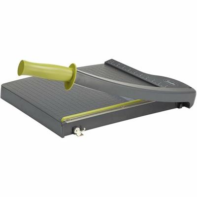 Swingline ClassicCut Lite Guillotine Trimmer - 10 Sheet Cutting Capacity - 12" Cutting Length - 1.5" Height x 12.8" Width x 12" Length - Lightweight, Dual Scale Ruler, Alignment Grid, Safety Guard, Locking Latch, Non-slip Rubber Feet, Handle - Plasti