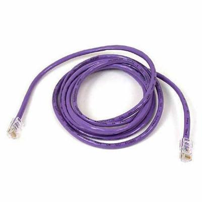 Belkin RJ45 Category 6 Snagless Patch Cable - 2 ft Category 6 Network Cable - First End: 1 x RJ-45 - Male - Second End: 1 x RJ-45 - Male - Patch Cable - Purple - 1 Each