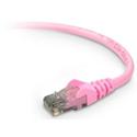 Belkin RJ45 Category 6 Snagless Patch Cable - 29.86 ft Category 6 Network Cable - First End: 1 x RJ-45 - Male - Second End: 1 x RJ-45 - Male - Patch Cable - Pink - 1 Each