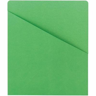 Smead Letter Recycled File Jacket - 8 1/2" x 11" - 1 Front Pocket(s) - 11 pt. - Green - 10% Recycled - 25 / Pack