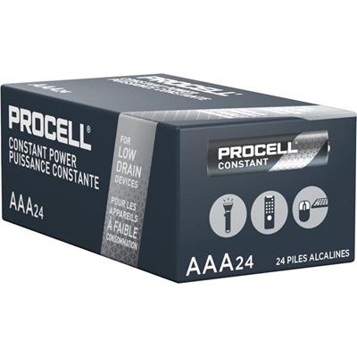 Procell by Duracell Alkaline AAA Batteries - For Multipurpose - AAA - 1.5 V DC - 24 / Box