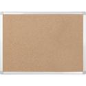 MasterVision Earth Series Recycled Cork Boards - 48" Board Height x 72" Board Width - Cork Surface - Aluminum Frame - 1 Each