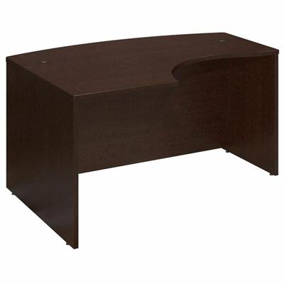 Bush Business Furniture Series C 60W x 43D LH L-Bow Desk Shell in Mocha Cherry - 29.8" Height x 58.9" Width x 42.9" Depth - Material: Melamine - Finish: Mocha Cherry - Scratch Resistant, Stain Resistant, Grommet - 1 Each