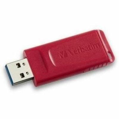 Verbatim 32GB Store 'n' Go USB Flash Drive - Red - 32 GB - USB 2.0 Type A - Red - Lifetime Warranty - 1 Each