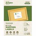 Avery&reg; Eco-Friendly Shipping Labels for for Laser and Inkjet Printers, 3?" x 4" - 3 21/64" Width x 4" Length - Permanent Adhesive - Rectangle - Inkjet, Laser - Matte White - Matte - Paper - Recyclable, Permanent Adhesive, Customizable, Chlorine-f