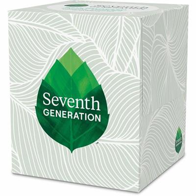 Seventh Generation 100% Recycled Facial Tissues - 2 Ply - White - Paper - 1 Box